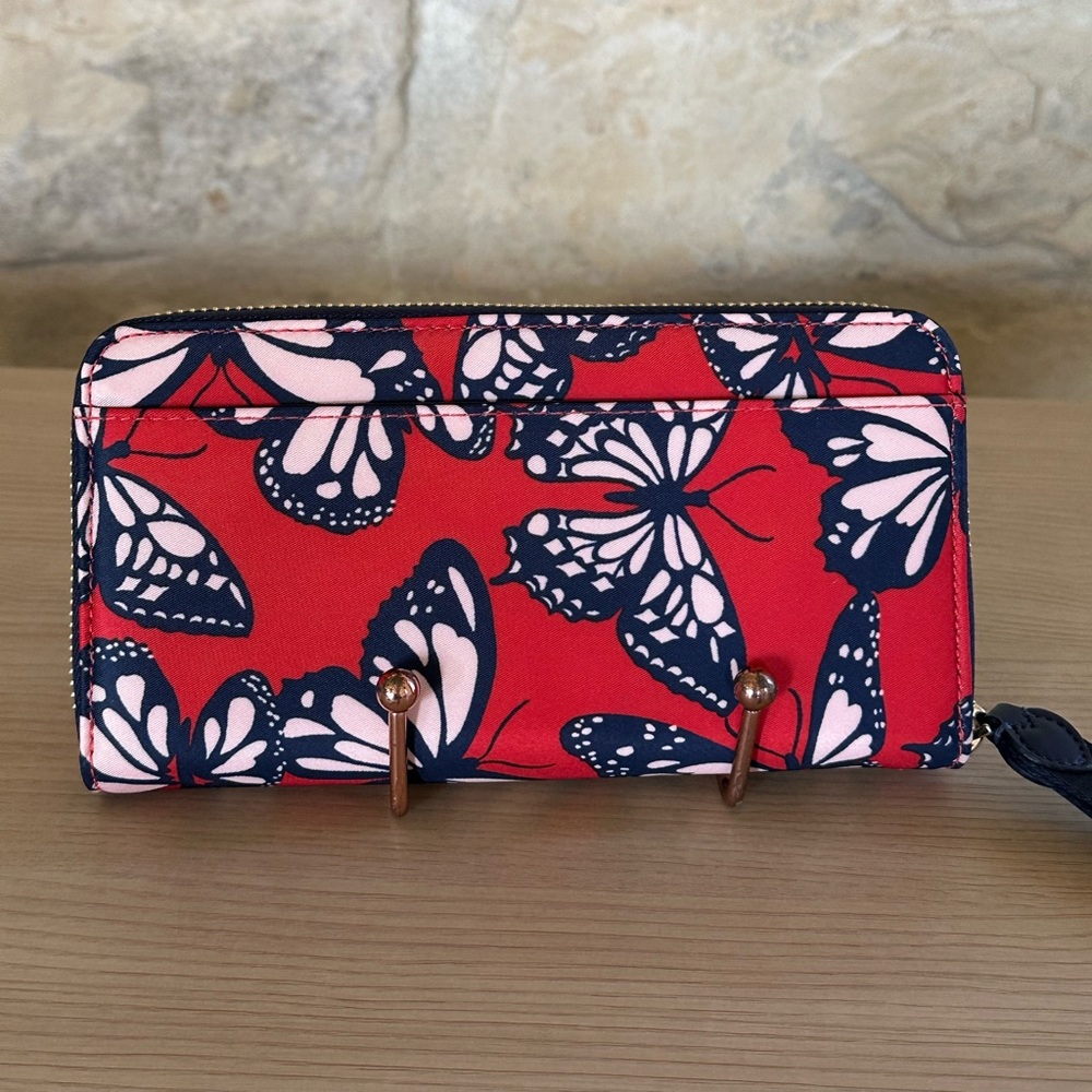 Kate Spade Butterfly Medium Chelsea Nylon Backpack&wallet NWT Authentic - Picture 14 of 15